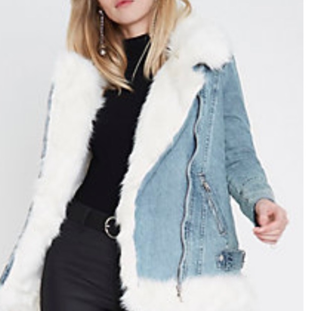 River Island - Fur Jacket (BNWT) Size 8 (US) or 12 (UK)